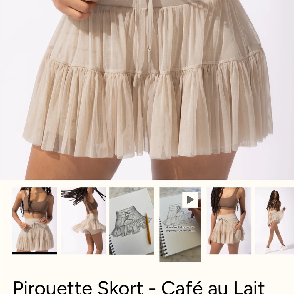 POPFLEX Pirouette Café au Lait Skort